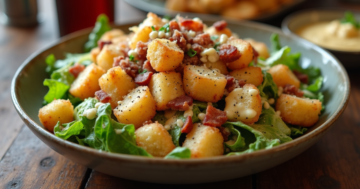 Crispy Tater Caesar Salad