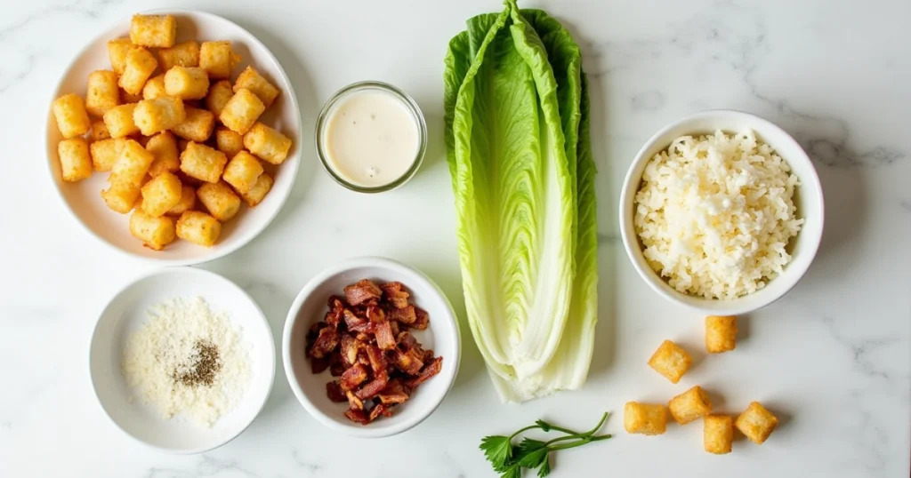 Crispy Tater Caesar Salad