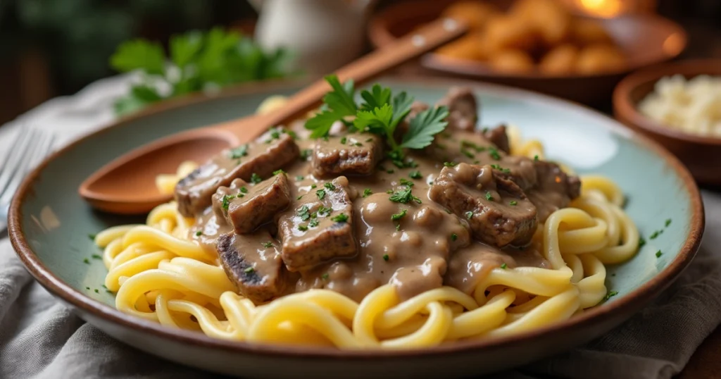 Beef Stroganoff